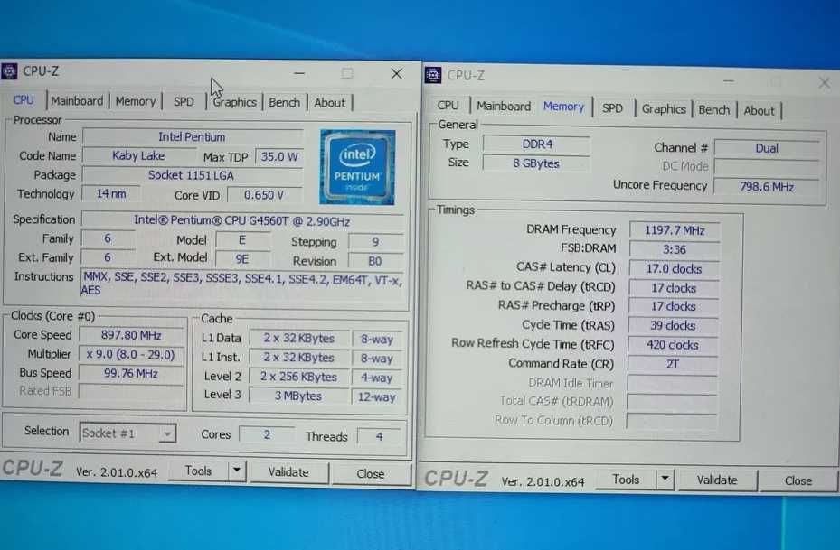 ПК HP ProDesk 400 G3 mini Pentium G4560T 2x4Gb SSD M.2 NVME 128GB