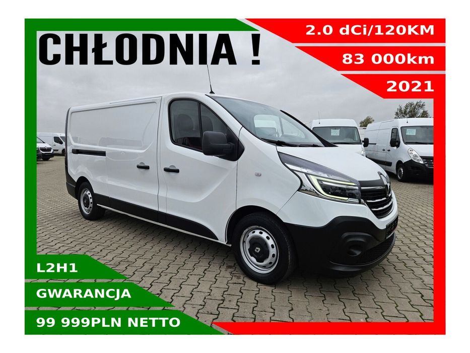 Renault Trafic L2H1 Chłodnia ALEX *99999zł NETTO* 2.0dCi/120KM  Chłodnia, Klimatyzacja, Tempomat, Airbag kierowcy, Czujniki parkowania