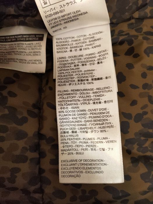 Джинсовий пуховик Levi's Levis