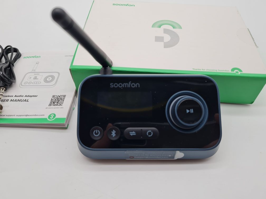 Adapter audio Bluetooth 5.0 SOOMFON nadajnik-odbiornik 3w1