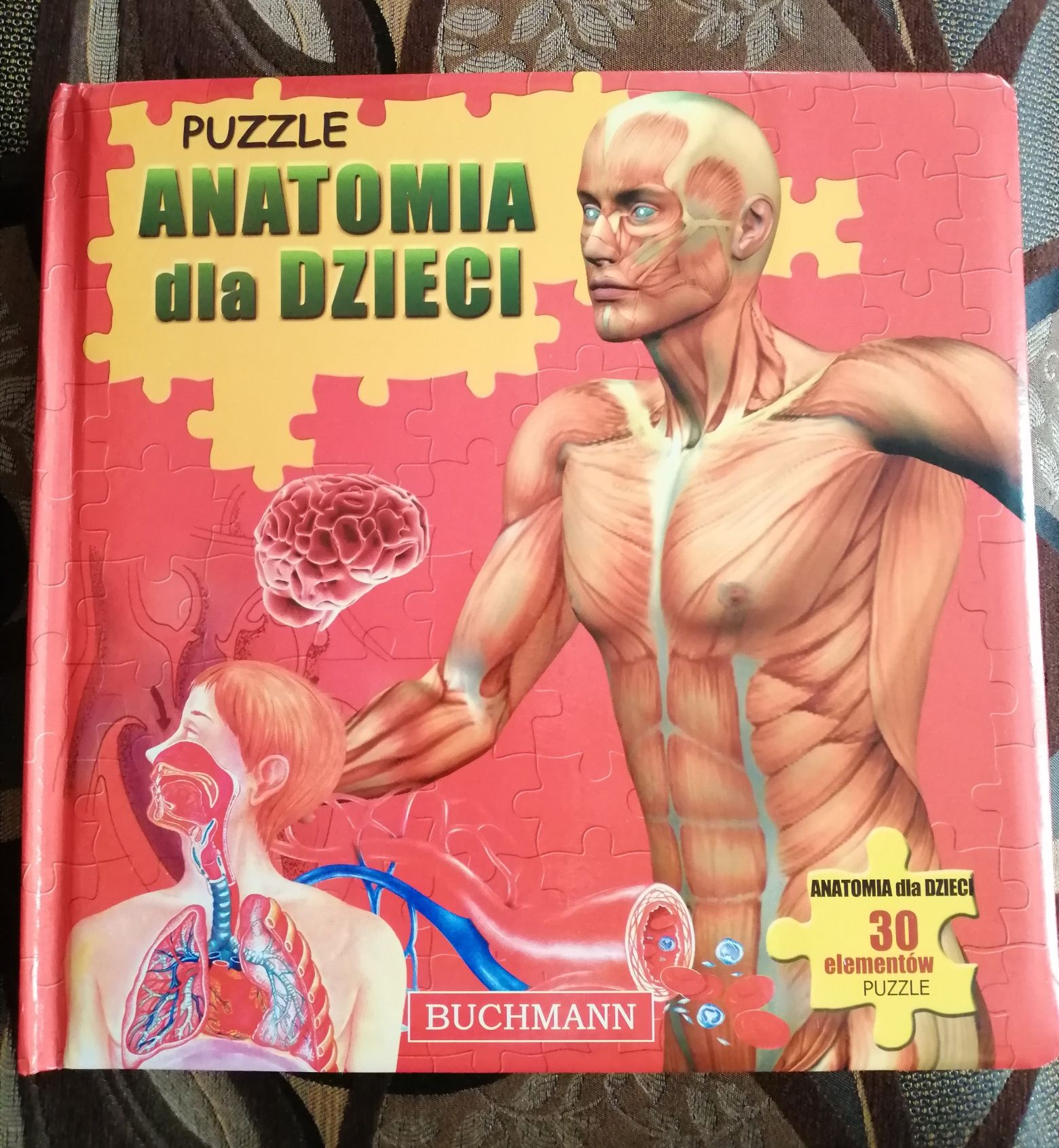 Książka i puzzle anatomia dla dzieci