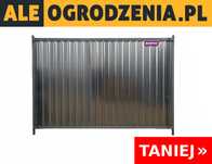 Ogrodzenie Budowlane Tymczasowe Pełne (z blachy trapezowej) - 2,90 m