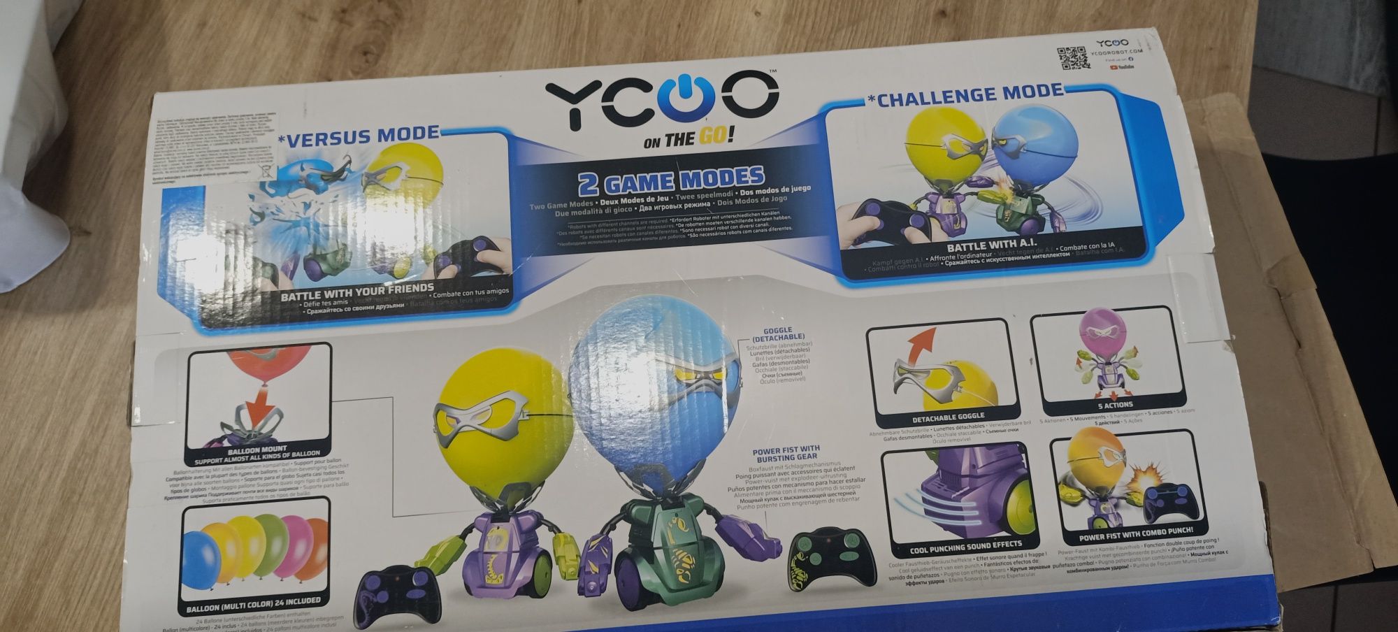 roboty z balonami do walczenia