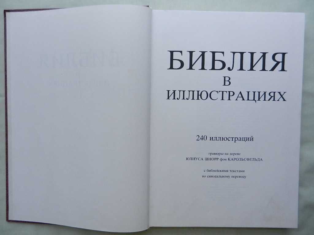 Библия в иллюстрациях Юлиуса Шнорр фон Карольсфельда.