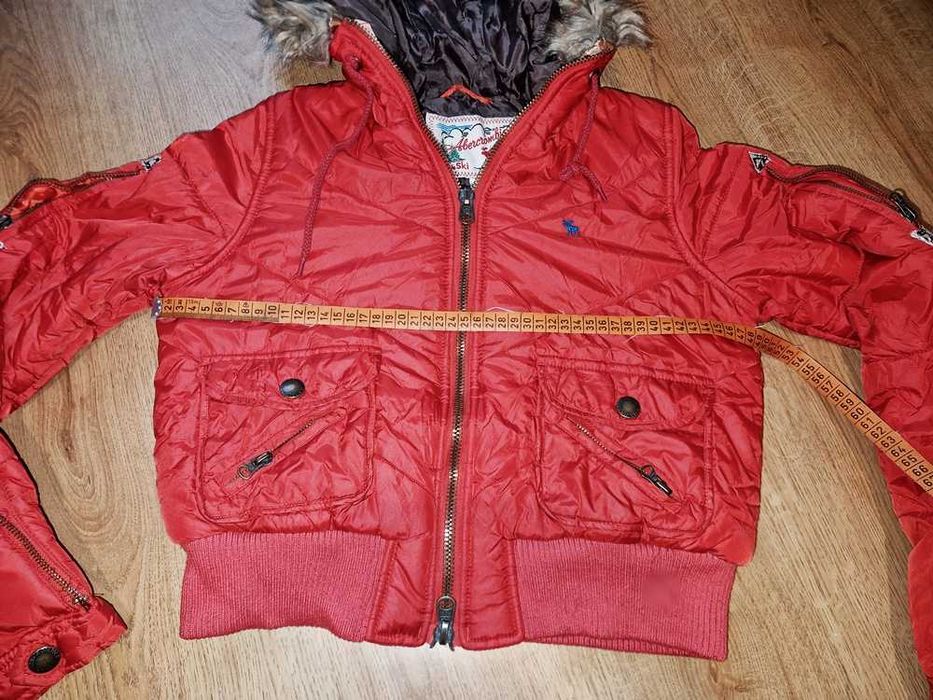 Kurtka puchowa z kapturem Abercrombie & Fitch M/L