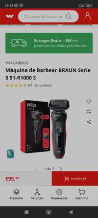 Máquina de barbear Braun série 5