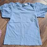 Tshirt bluzka z krótkim rękawem niebieska 98