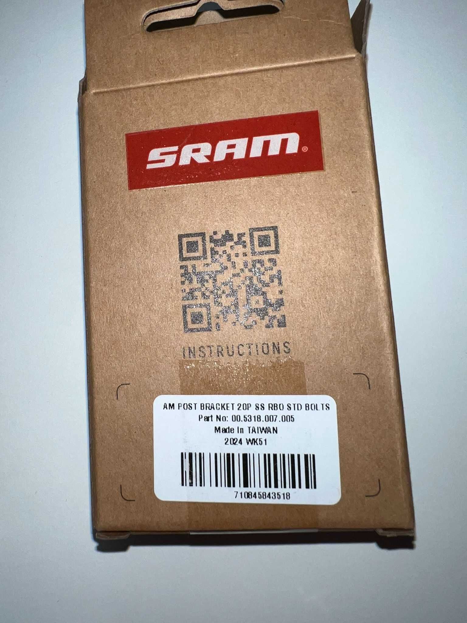 Adapter hamulca SRAM 20P Post Mount rainbow