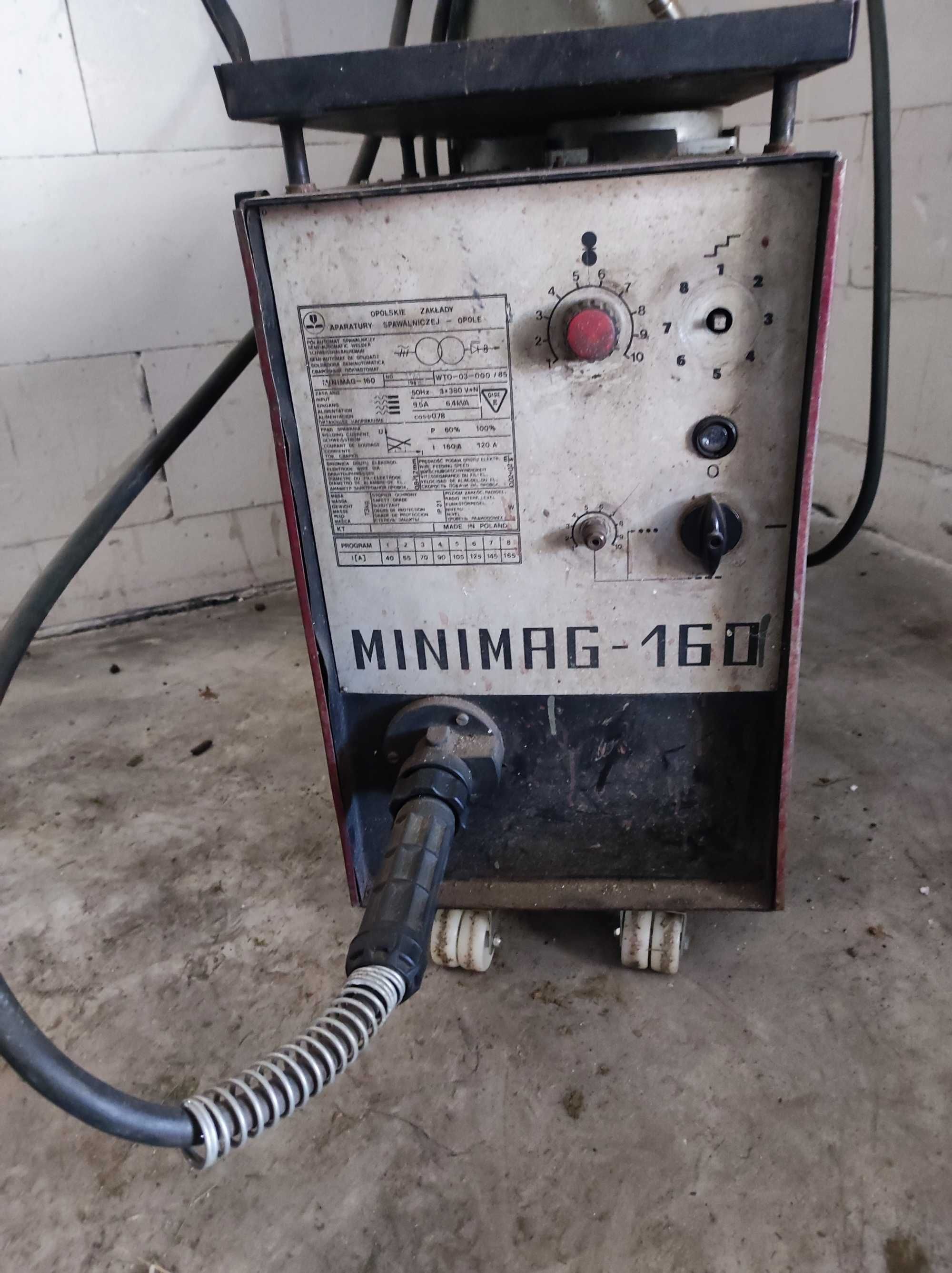 Spawarka Migomat MINIMAG-160 kpl. z butlą i reduktorem.
