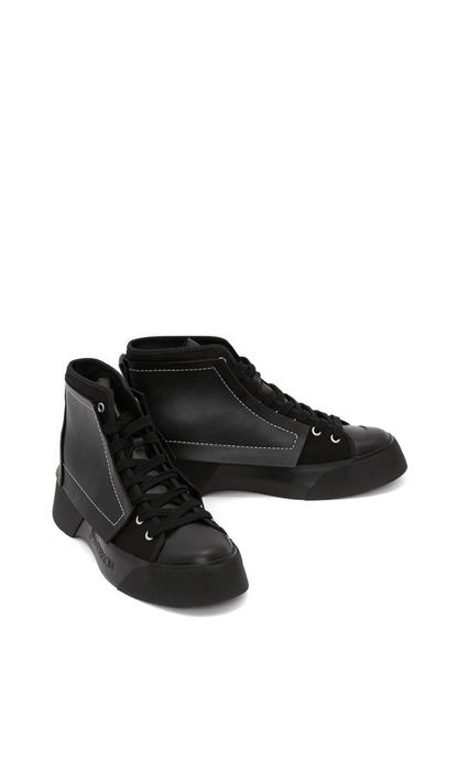 чорні кеди JW Anderson з натуральної шкіри