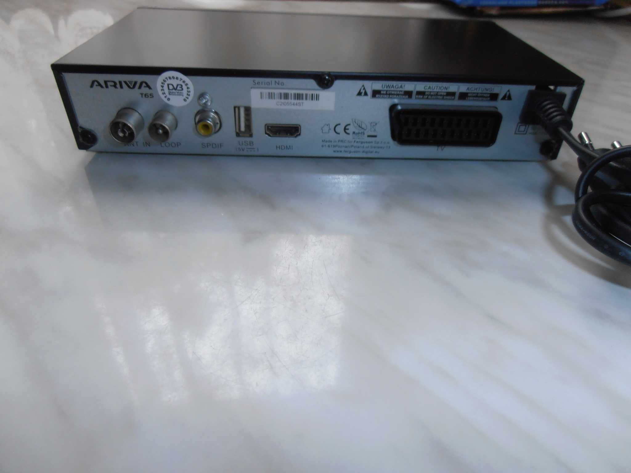 Tuner, dekoder  TV DVB-T Ferguson Arriva T65