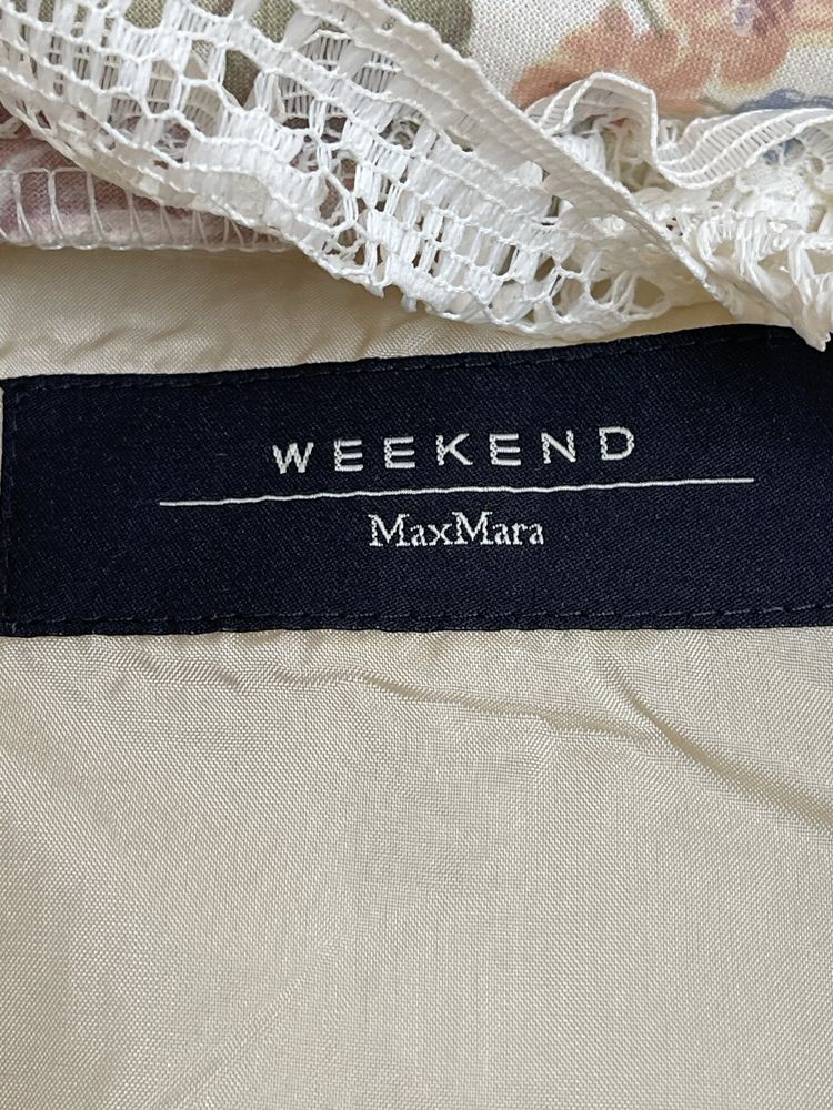 Вінтажний лляний піджак жакет Max Mara Weekend 42 L