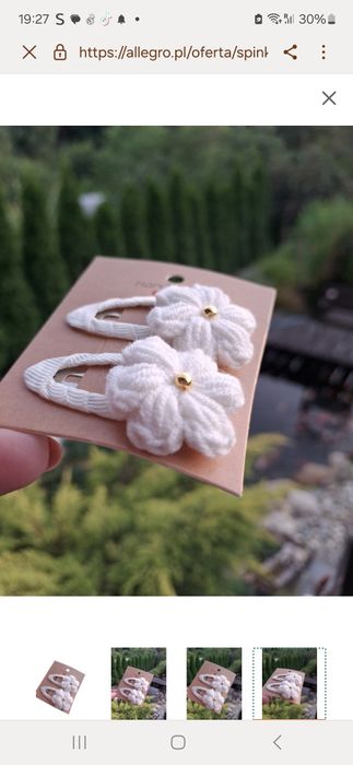 Spinki do włosów handmade