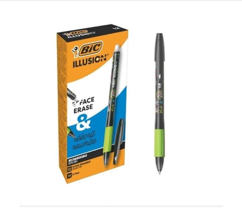 Długopis usuwalny Gel-ocity Illusion czarny(12szt) BIC blister,153x76