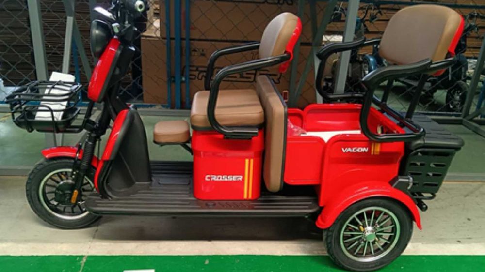 Електроскутер грузовий  трицикл Crosser новий на 1000Вт з потужною акб