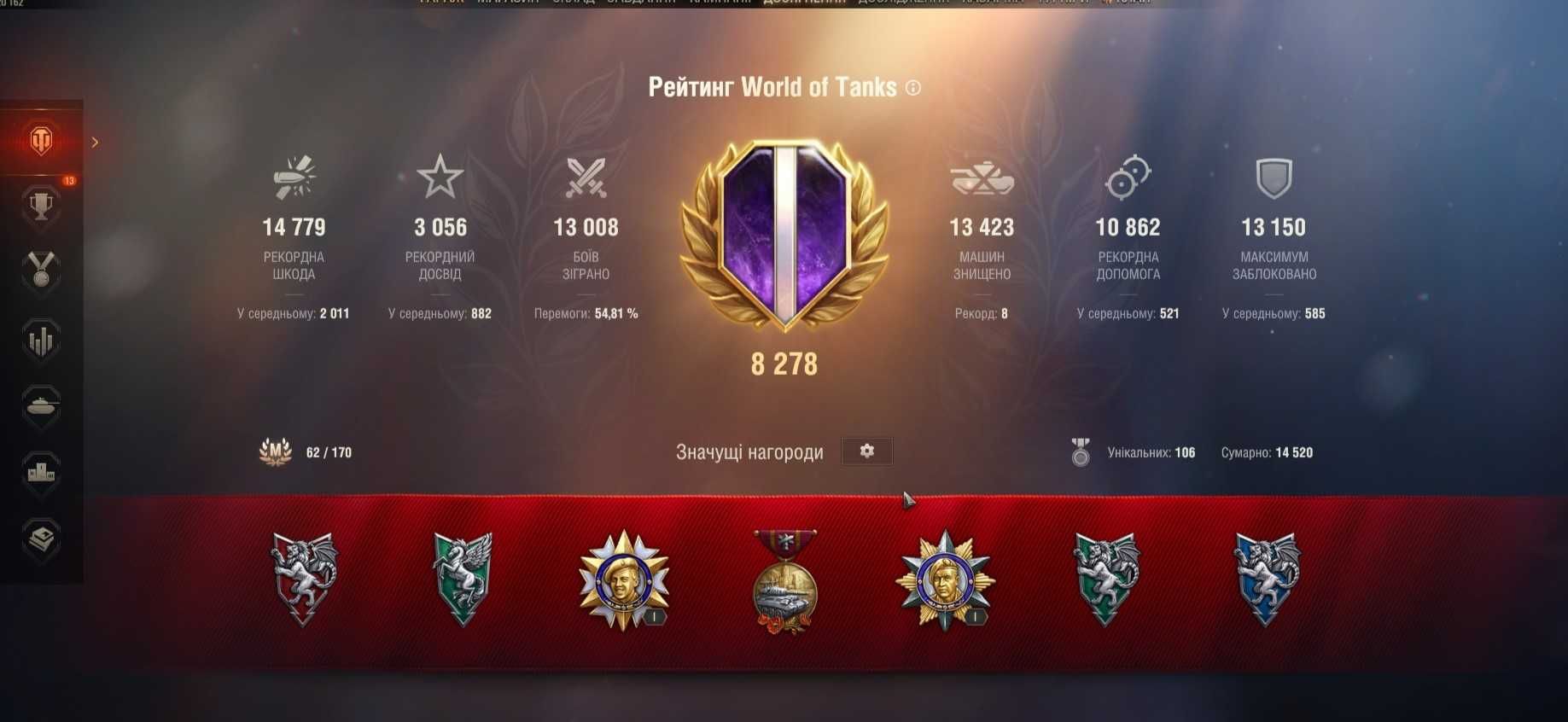 Продам аккаунт WOT