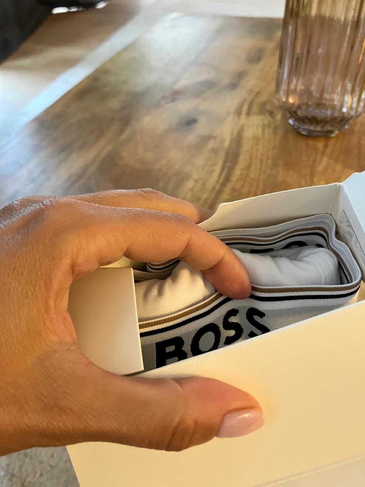 boxers novos em caixa tamanho M BOSS algodão e elastano