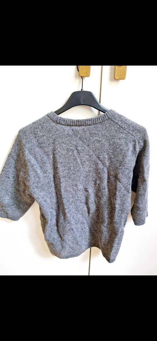 Camisola de lã Zara cinzenta