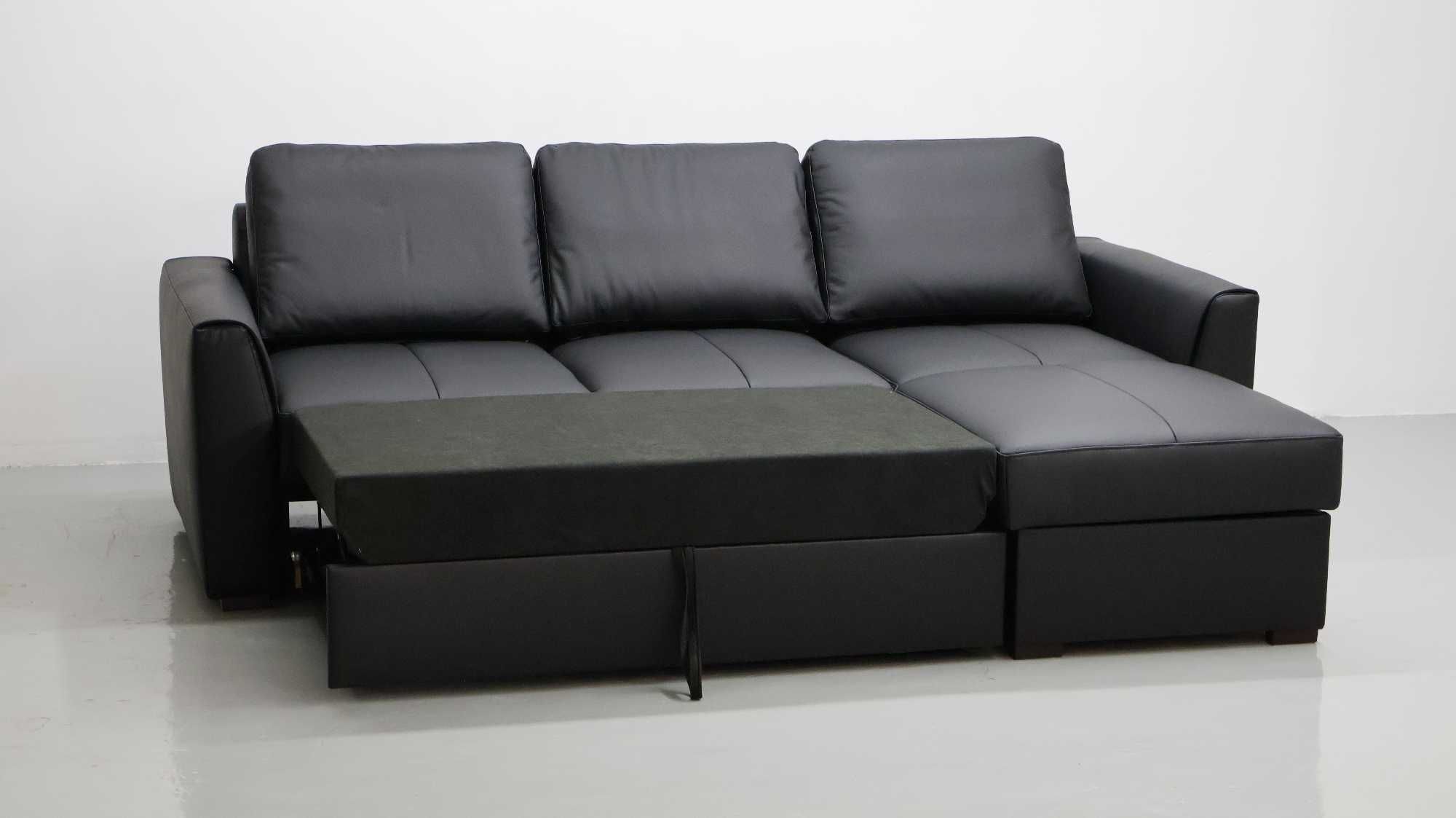 LZW skóra naturalna narożnik funkcja spania pojemnik 6605 sofa  rogówk