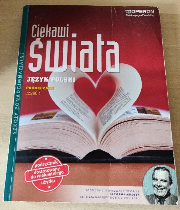 Podręcznik część 1 język polski "Ciekawi świata" inspirowany Miłoszem
