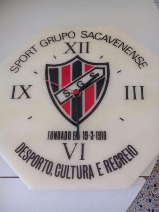 Relógio Sport Grupo Sacavenense em pedra mármore