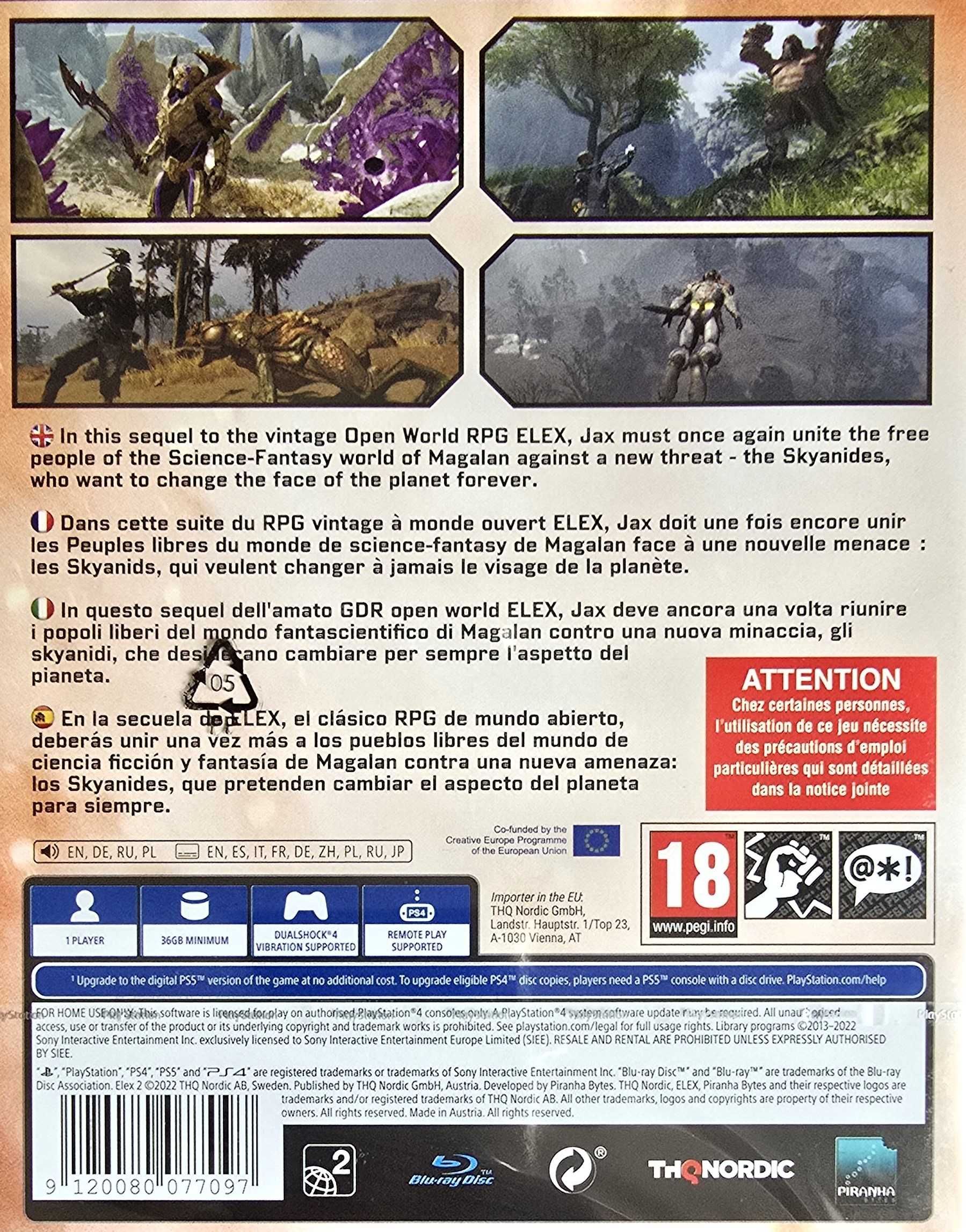 ELEX II 2 PL Playstation 4 PS4 PS5 Nowa Sklep Multigames Kraków