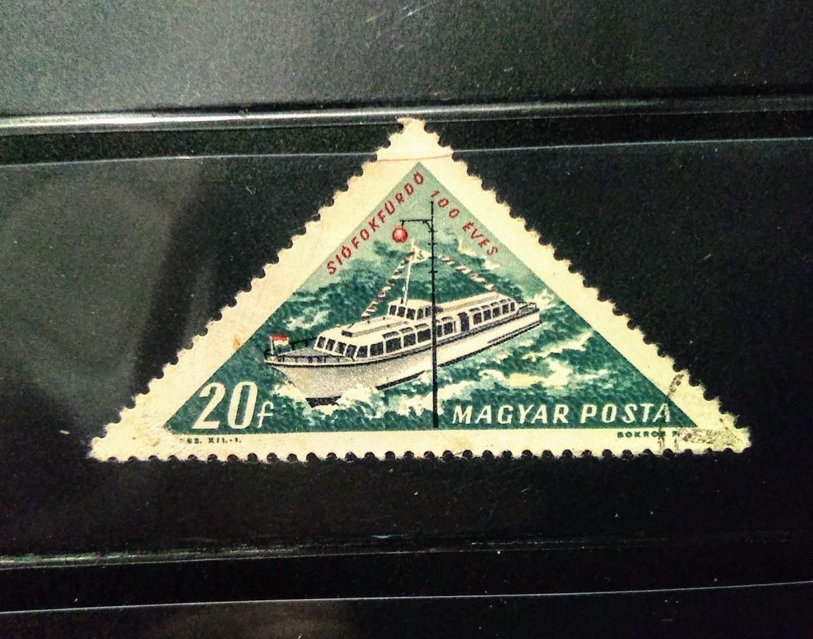 Znaczek Węgry 1963 trójkątny