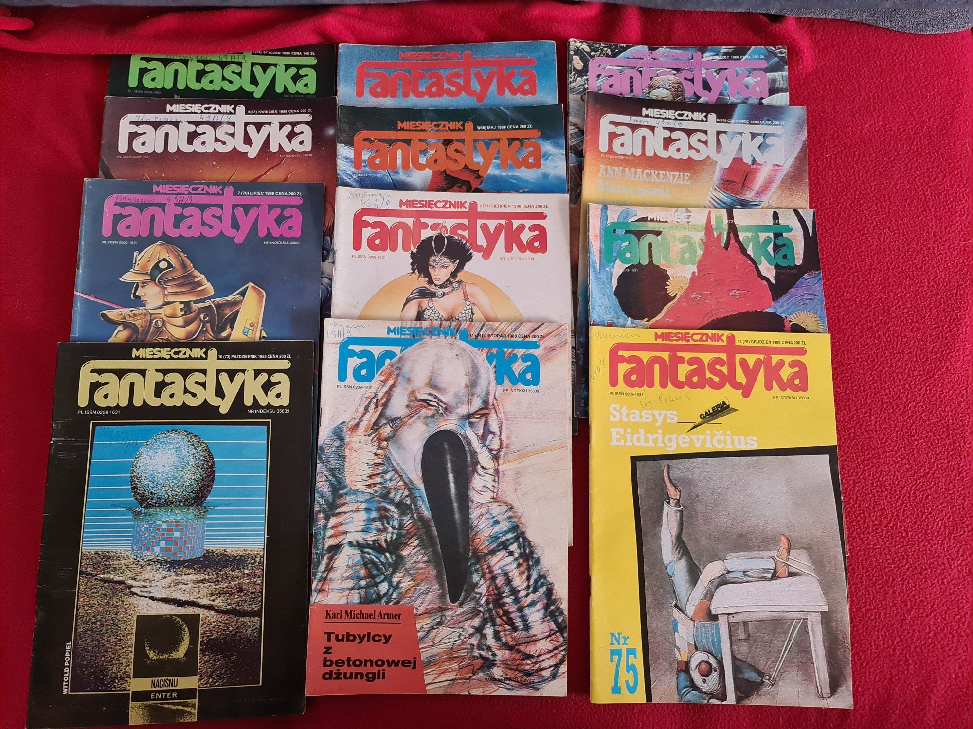 Fantastyka cały rok 1988 kompletna