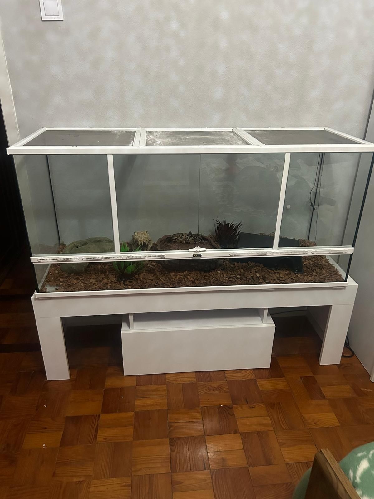 terrário praticamente novo com tudo incluido