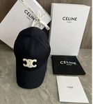 Czarna czapka z daszkiem Celine