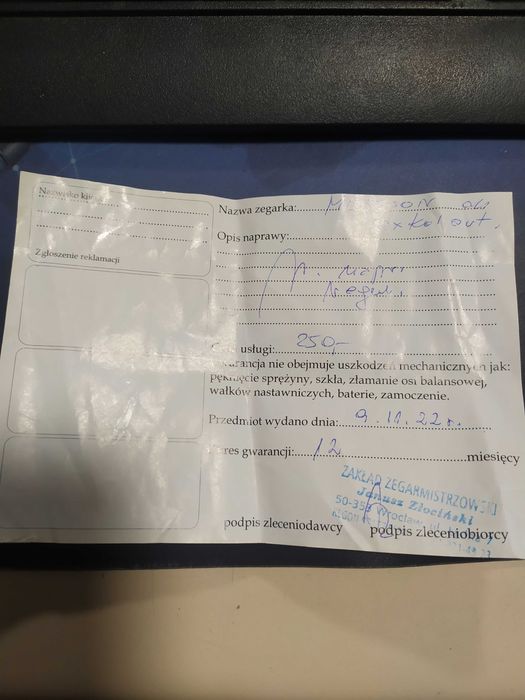 Zegarek Madison, automatyczne nakręcanie, po konserwacji