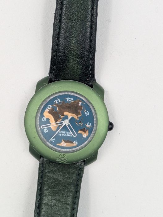 Винтажные часы Benetton by Bulova World Map (Карта мира)