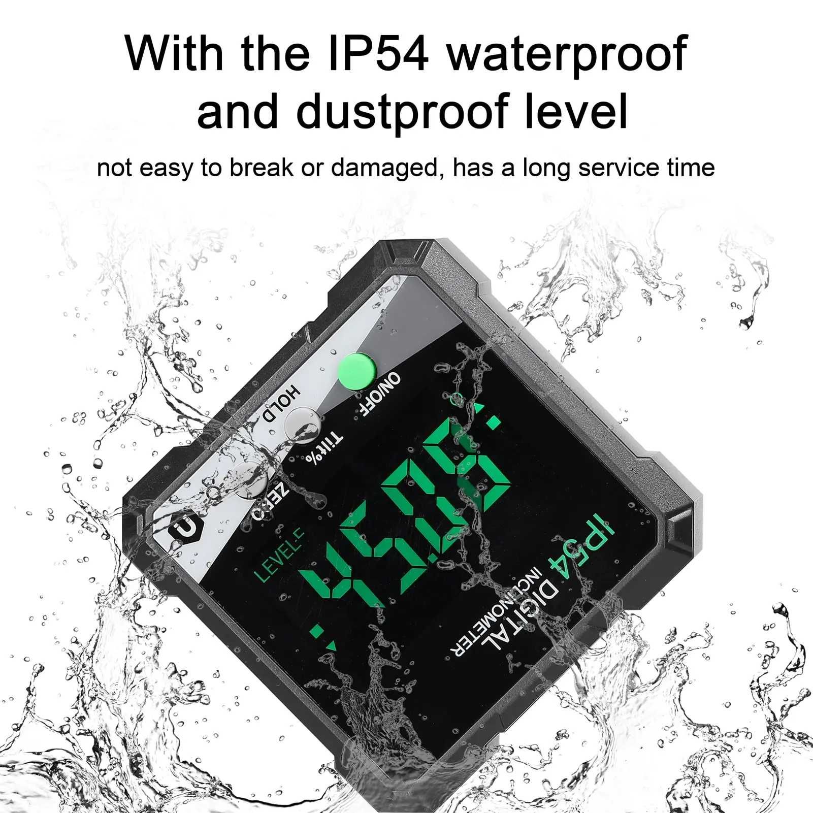 Precyzyjny inklinometr cyfrowy poziomica z wyświetlaczem LCD
