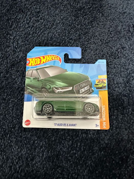 hot wheels 17 audi rs 6 avant zielony ciemny