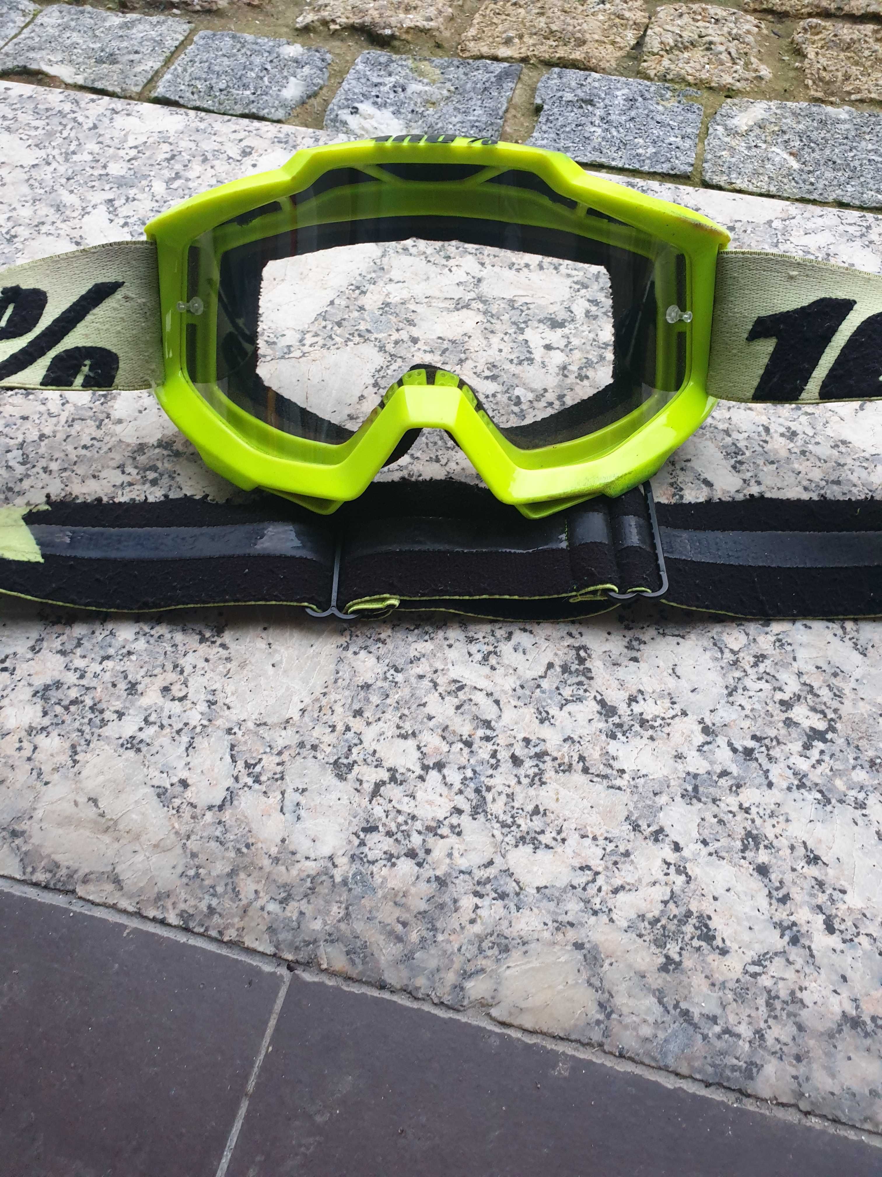 Colete de proteção integral IMS motocross enduro mais oculos 100%