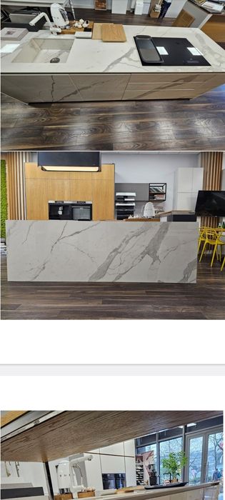 Wyspa kuchenna laminam spiek kwarcowy