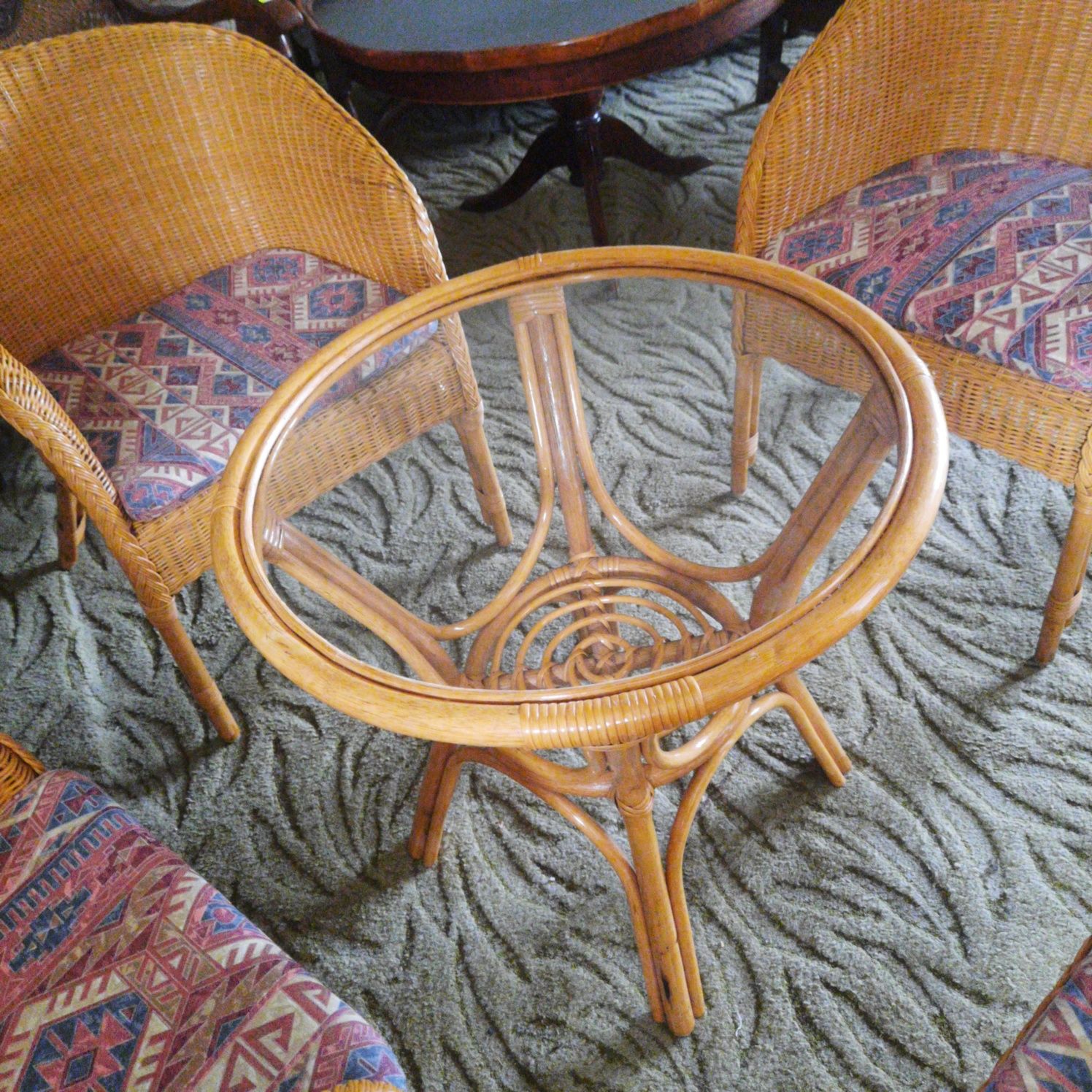 Ładny kpl ratanowy na balkon taras