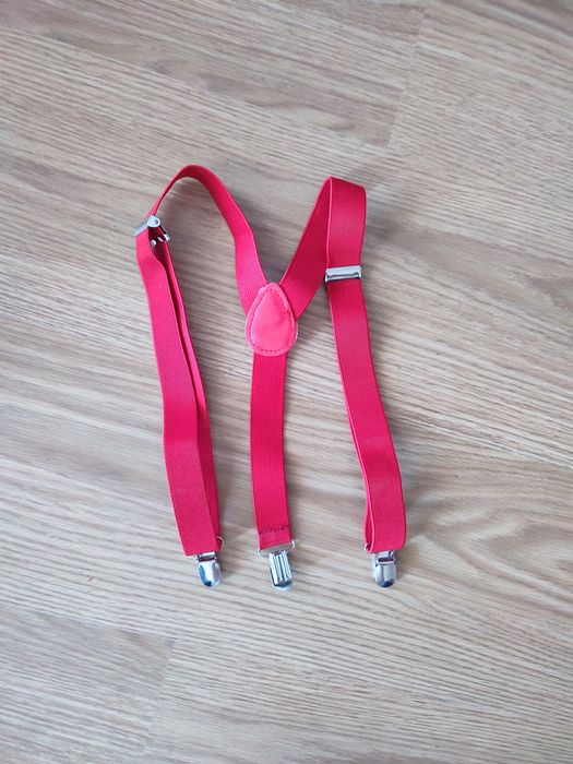 Suspensórios criança vermelho