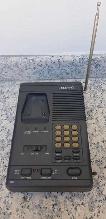 Telefone antigo TELEMAX model cp 275 caroless phone