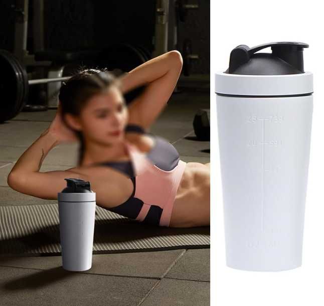 Shaker proteinowy ze stali nierdzewnej 750 ml