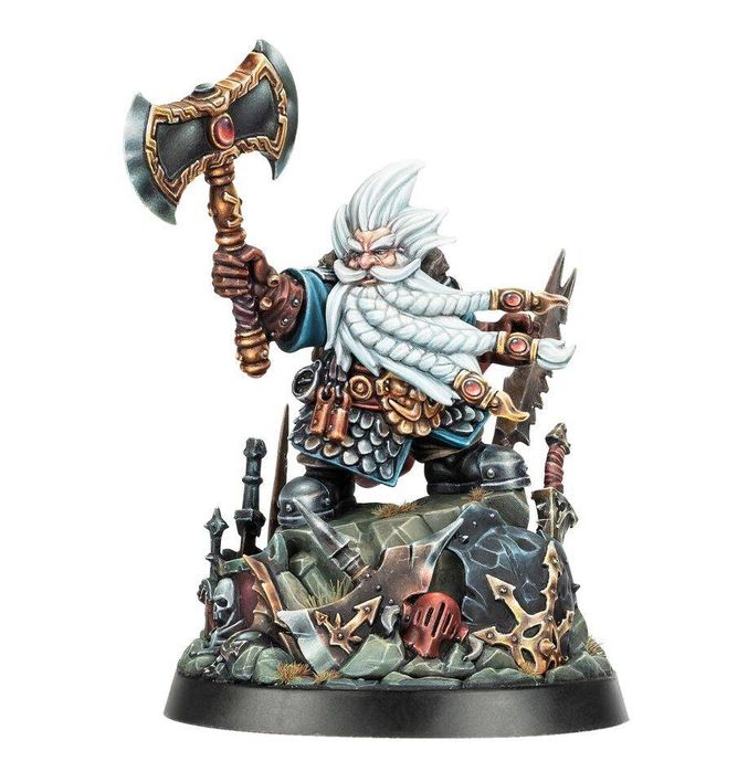 WHITE DWARF GROMBRINDAL Warhammer Old World Nowy Folia