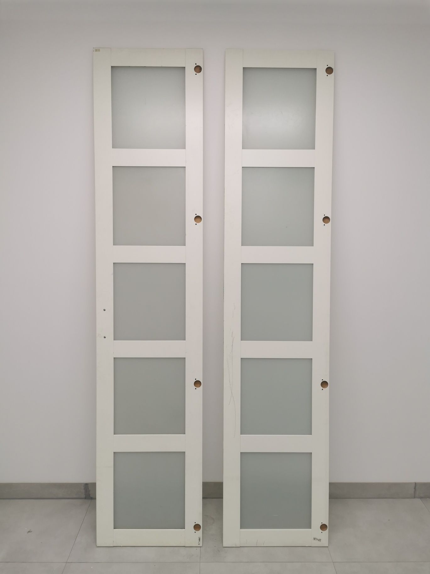 Drzwi białe do szafy pax ikea bergsbo szyby 2 szt