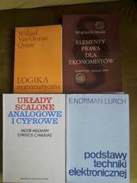 Zestaw książek naukowych prawo logika technika elektronika