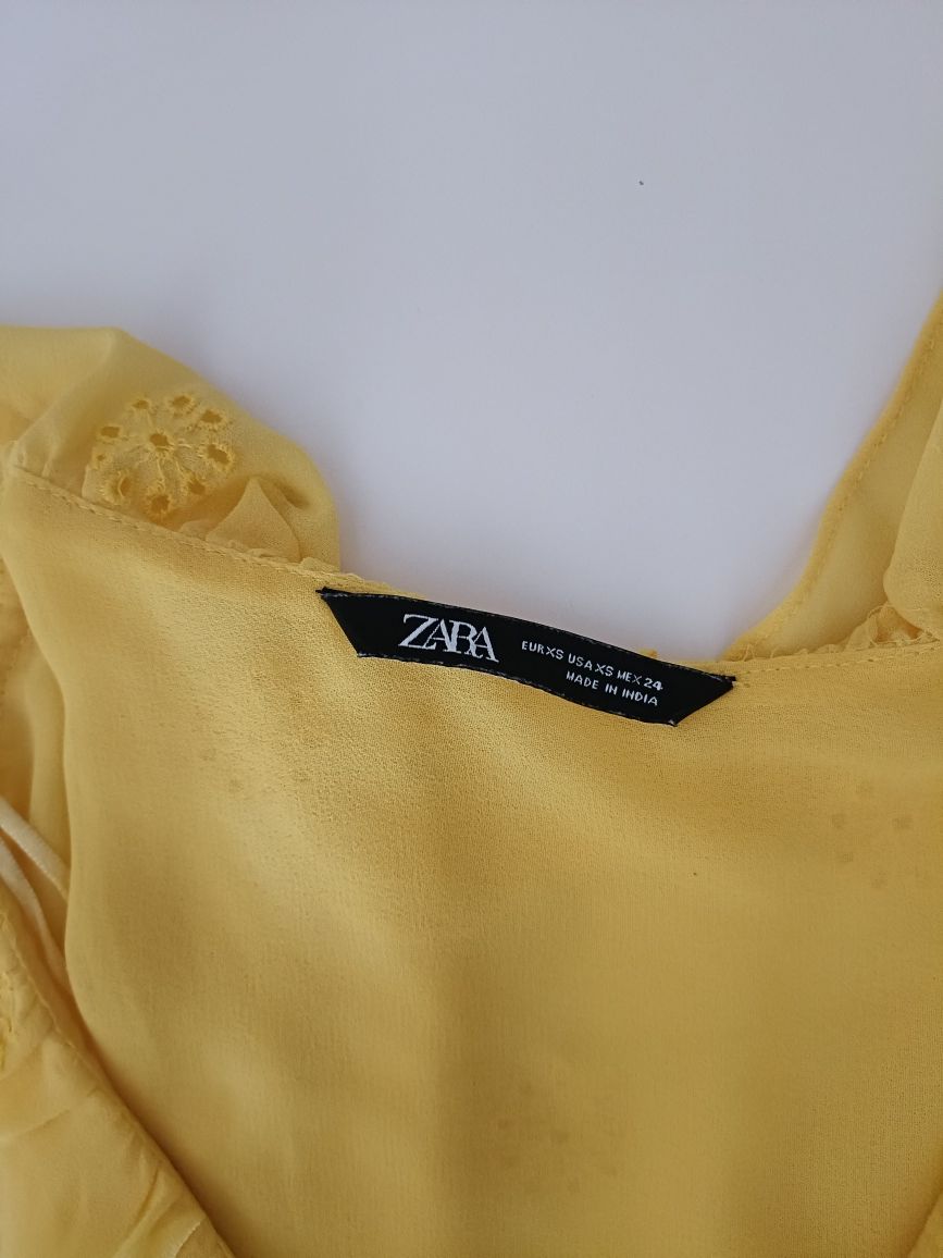 Blusa amarela da Zara Xs