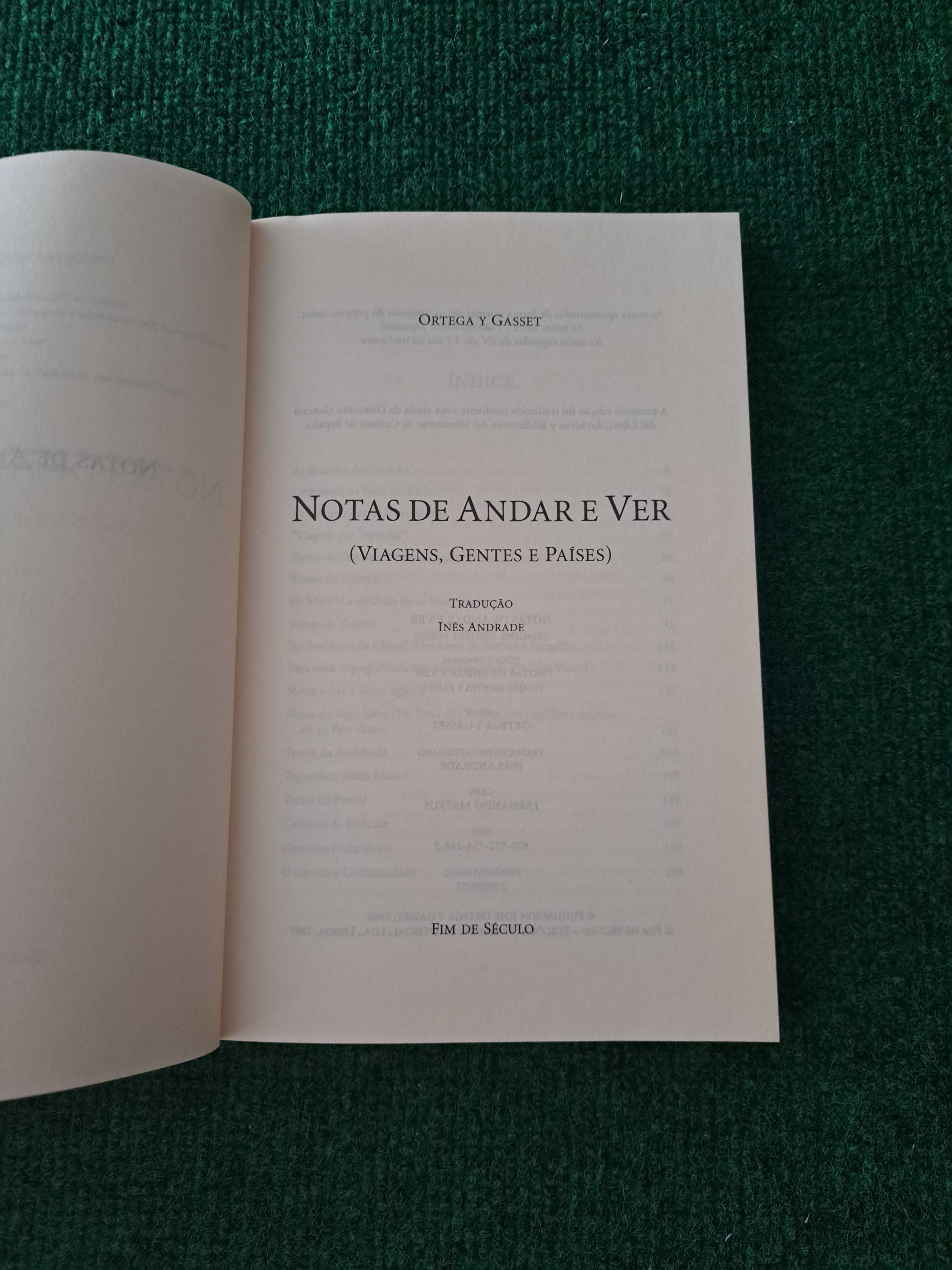 Notas de andar e ver - Ortega y Gasset