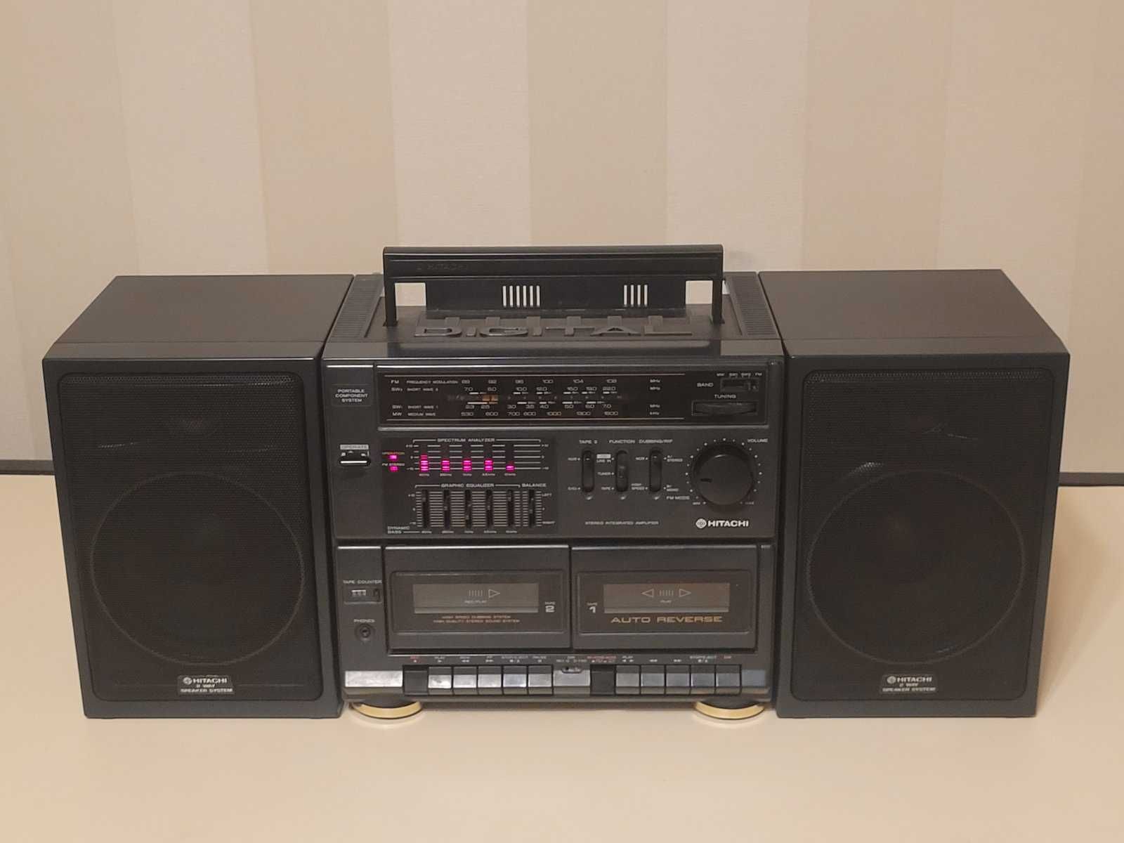 HITACHI MS-W620W Stereo Radio Cassette Recorder