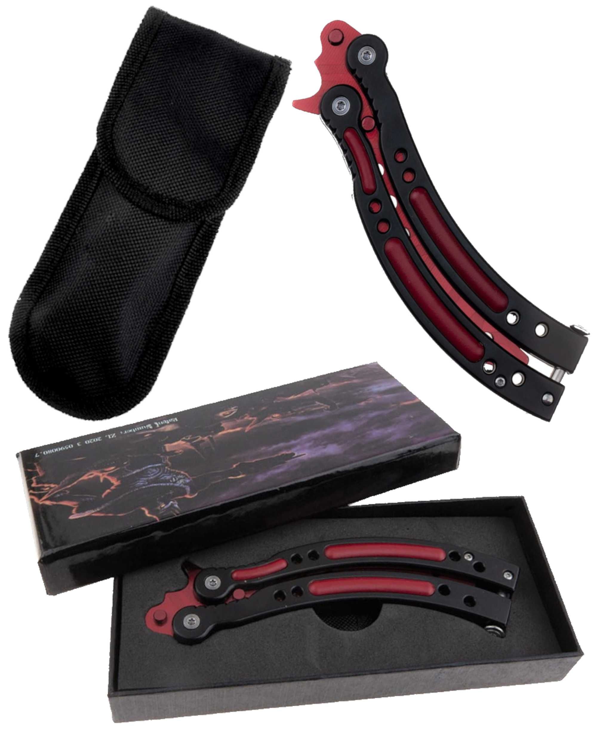 NOWY⇒ Bezpieczny Nóż Treningowy Motylek Ergonomiczny Uchwyt CS:GO