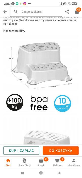 Podest schodek schodki dla dziecka