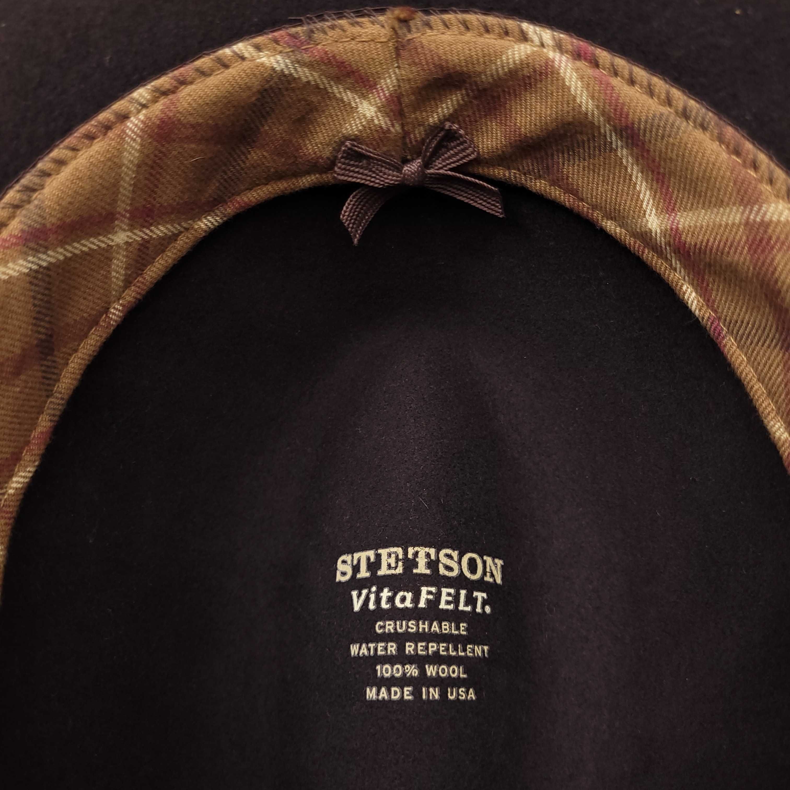 STETSON VitaFelt Reno Kapelusz Męski Made In Usa 100% Wool Hat Cap