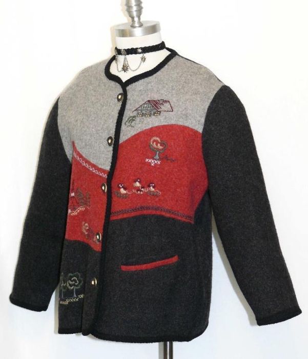 Kardigan 100% welna XXL